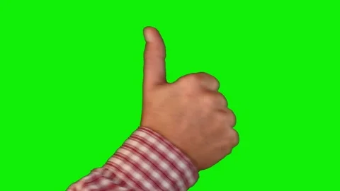 Isolated hand thumb up on the green screen 動画素材 139684936
