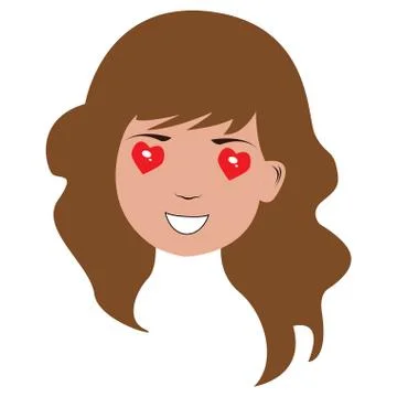 Isolated happy avatar Stock Illustration
