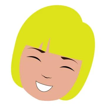 Isolated happy avatar Stock Illustration