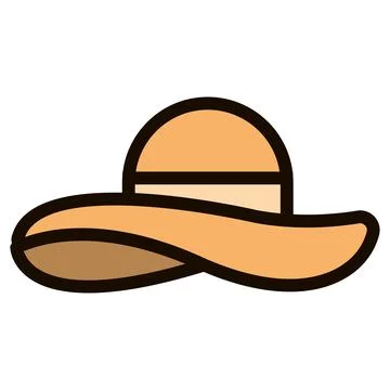 Isolated hat summer icon vector illustration Stock Illustration