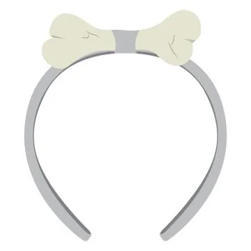 Isolated headband icon with a bone Illustrazione stock
