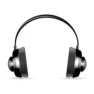 Isolated headphone Stock Illustration