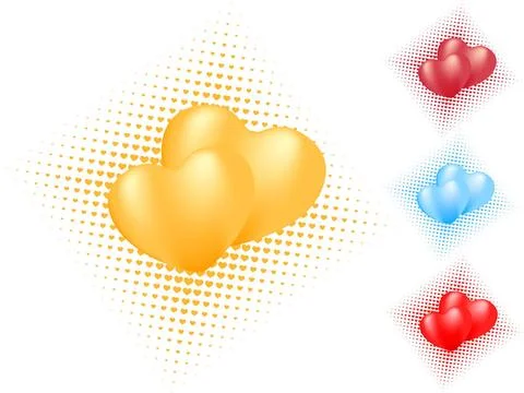 Isolated heart pattern. vector valentine isolated heart pattern. vector va... Stock Photos