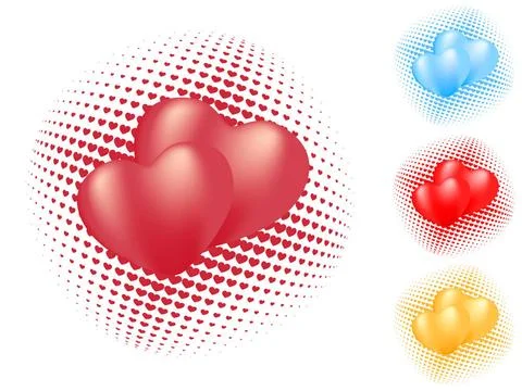 Isolated heart pattern. vector valentine isolated heart pattern. vector va... Foto stock
