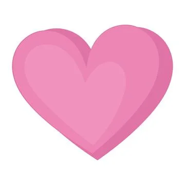 Isolated heart shape icon Vector Illustrazione stock