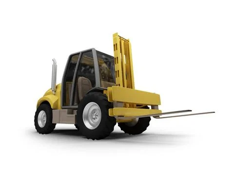 Isolated heavy fork machine on white background isolated heavy fork machin... Stock Photos