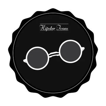 Isolated hipster label Stock Illustration