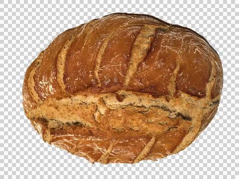 Isolated homemade wheat bread Stock Photos