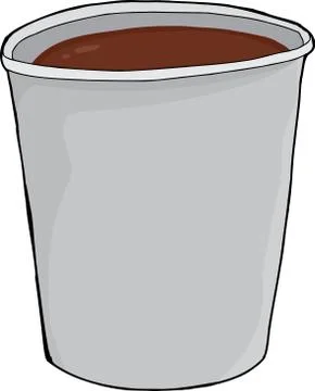 Isolated Hot Cocoa in Cup Stock Illustration