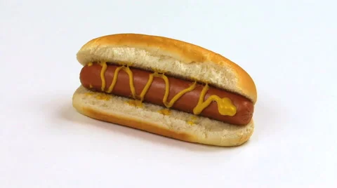 Isolated Hot Dog HD Stock Footage 40715151