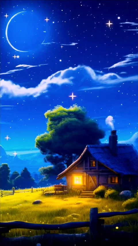 Isolated house in spring Stock Footage 254801132