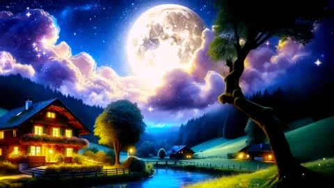 Isolated house in spring Stock Footage 256057317