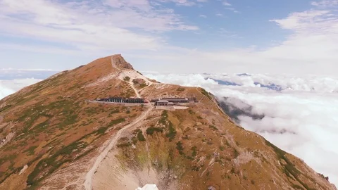 Isolated Hut At The Summit Stock Footage 95303741