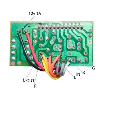 Isolated IC based audio board pcb 写真素材