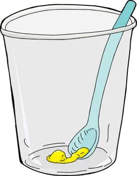 Isolated Ice Cream in a Cup Stock Illustration