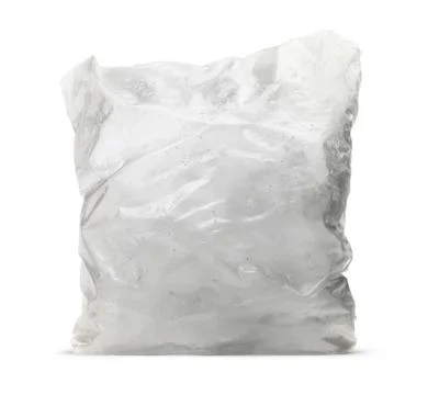 Isolated Ice Cube Bag 写真素材