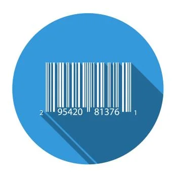 Isolated icon for UPCA barcode Stock Illustration