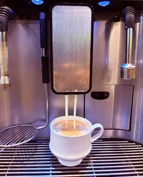 Isolated image of a coffee dispensing machine Stock Photos