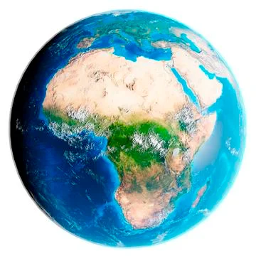 Isolated image of Earth globe. Elements of this image furnished by NASA. Stock Illustration