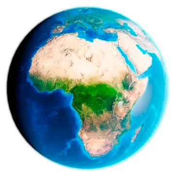 Isolated image of Earth globe. Elements of this image furnished by NASA. Stock Illustration