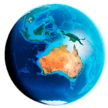 Isolated image of Earth globe. Elements of this image furnished by NASA. Stock Illustration