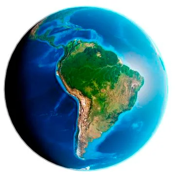 Isolated image of Earth globe. Elements of this image furnished by NASA. Stock Illustration