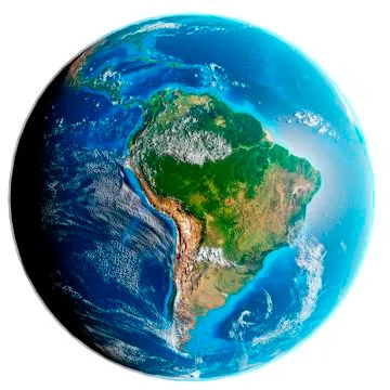 Isolated image of Earth globe. Elements of this image furnished by NASA. Stock Illustration