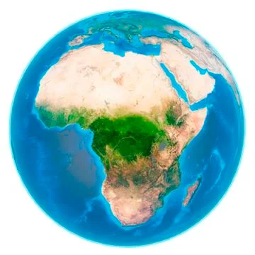 Isolated image of Earth globe. Elements of this image furnished by NASA. Stock Illustration