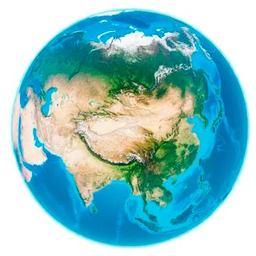 Isolated image of Earth globe. Elements of this image furnished by NASA. Stock Illustration