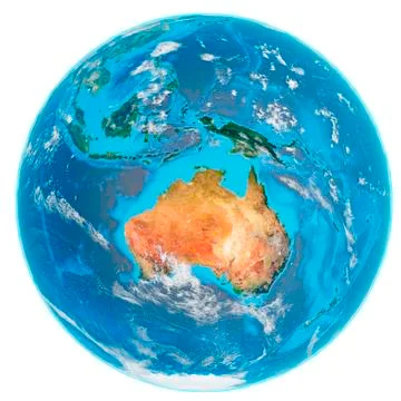 Isolated image of Earth globe. Elements of this image furnished by NASA. Stock Illustration