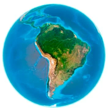 Isolated image of Earth globe. Elements of this image furnished by NASA. Stock Illustration