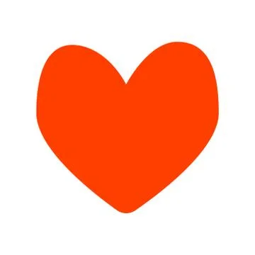 Isolated image of a red heart. Vector illustration Stock Illustration