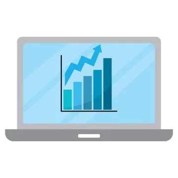 Isolated increased report Stock Illustration