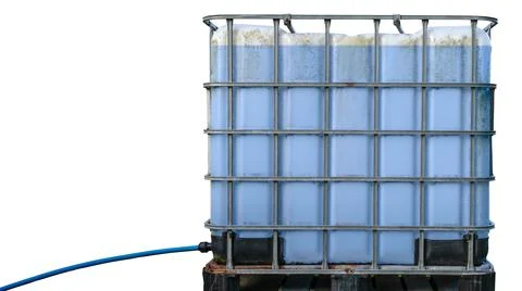 Isolated Intermediate Bulk Container For Liquids Stock Photos