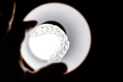 Isolated invis aligner view from studio Fotos Stock