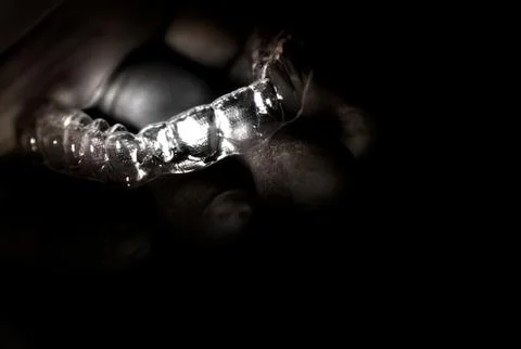 Isolated invis aligner view from studio Fotos Stock