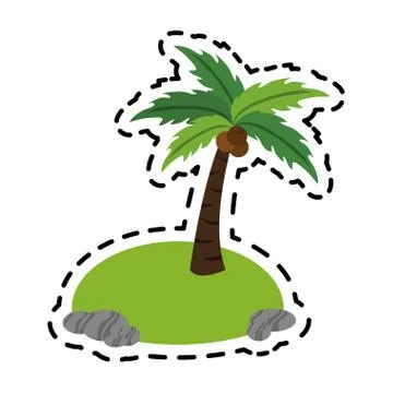 Isolated island icon image イラスト素材