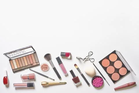 Isolated items of cosmetics Stock Photos