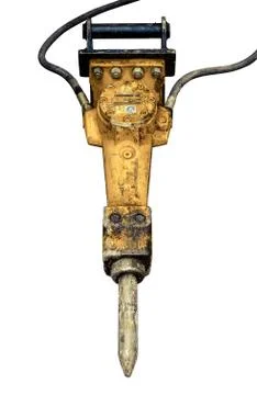 Isolated jackhammer Foto stock