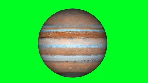 Isolated Jupiter planet rotating. Beautiful gas planet  Stock Footage 116321783