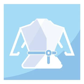 Isolated karate training uniform icon Vector Stock Illustration