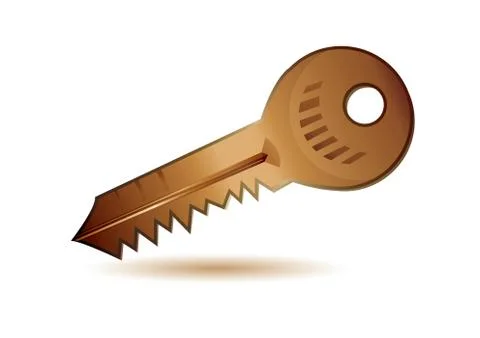 Isolated key log in icon, vector illustration Stock Illustration