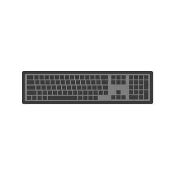 Isolated Keyboard Device Stock Illustration