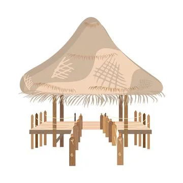 Isolated kiosk building icon flat design Vector Stock Illustration