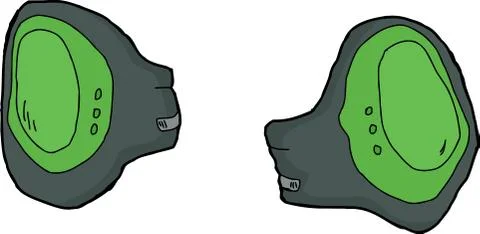 Isolated knee pads Stock Illustration