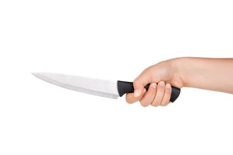 Isolated Knife on Hand Stock Photos