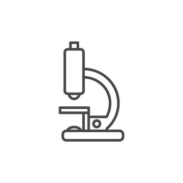 Isolated laboratory microscope vector design Stockillustratie