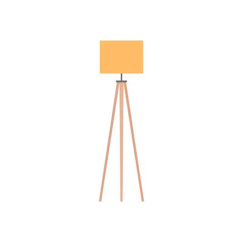 Isolated lamp room Stock Illustration