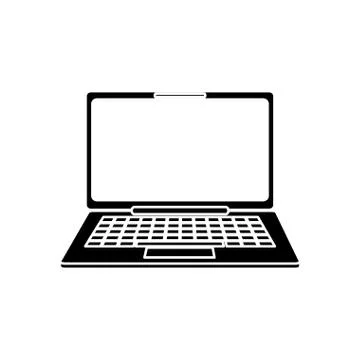 Isolated laptop device design Stock Illustration