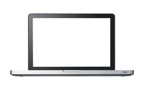Isolated laptop Stock Photos